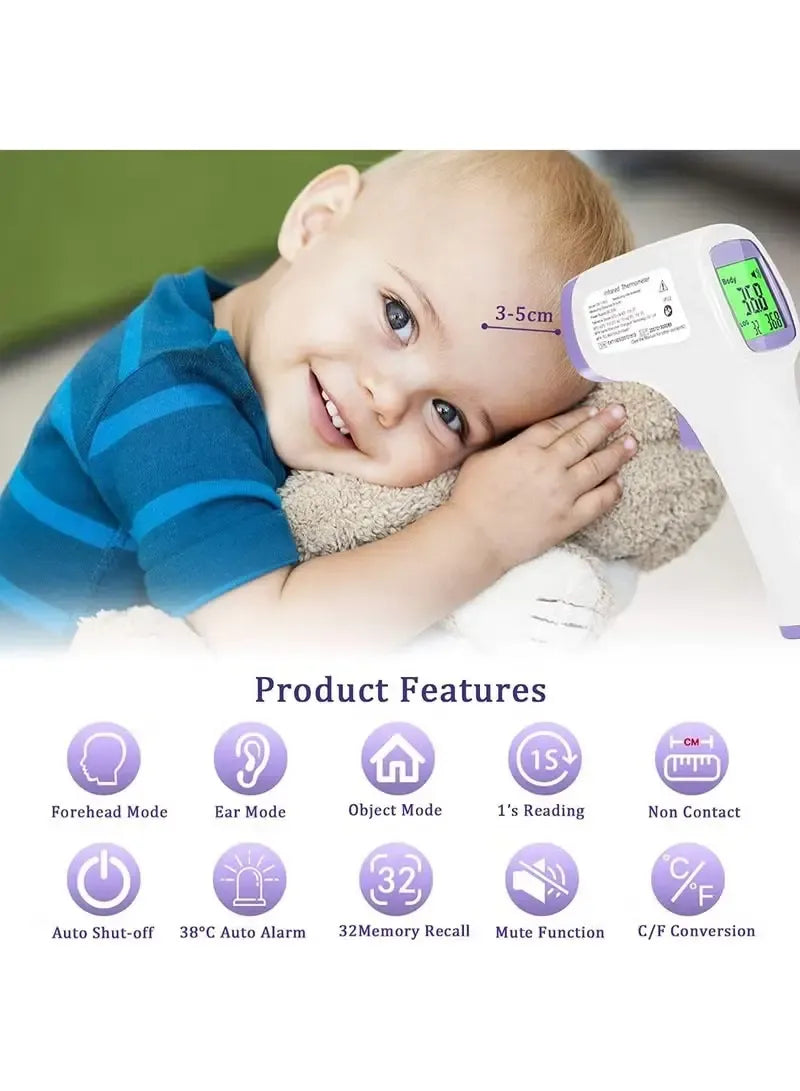 Infra-Red Forehead Thermometer | Non-Contact Digital Temperature Scanner
