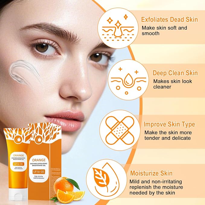 Orange Exfoliating Gel for Face & Body.