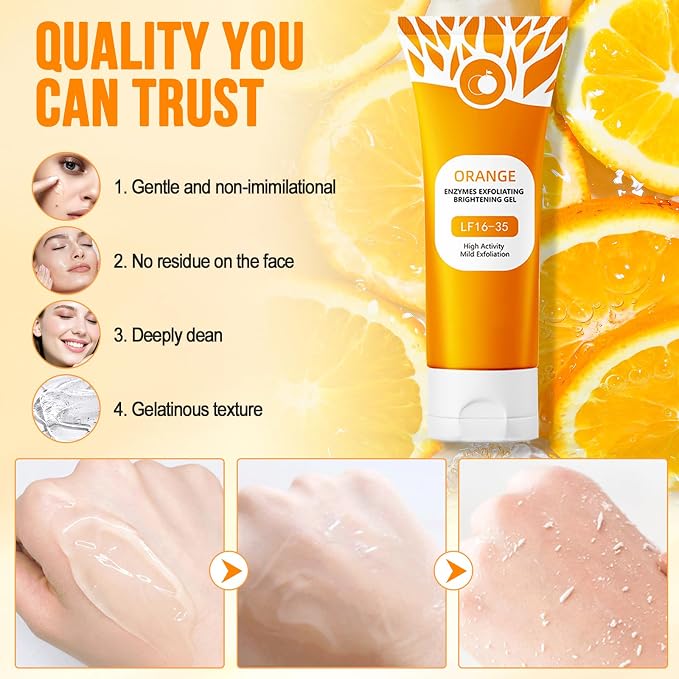 Orange Exfoliating Gel for Face & Body.