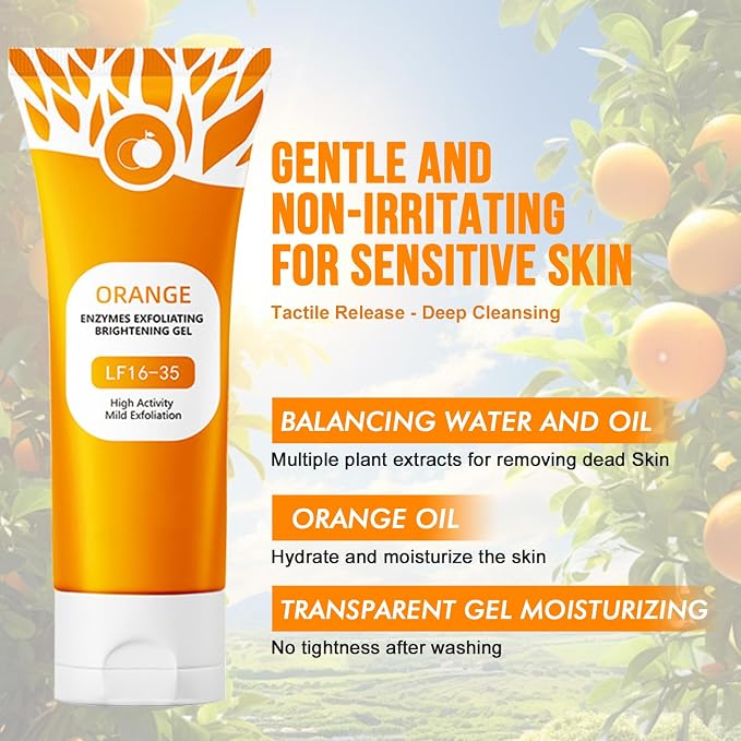 Orange Exfoliating Gel for Face & Body.