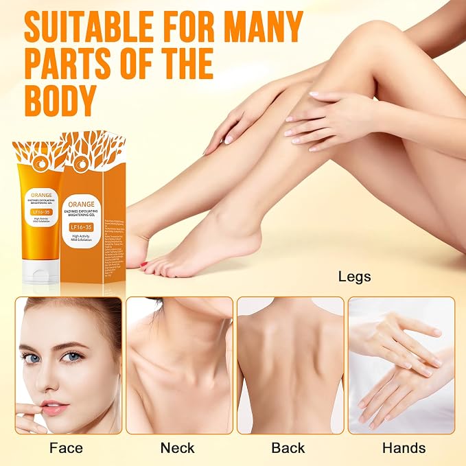 Orange Exfoliating Gel for Face & Body.