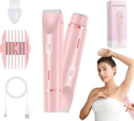 Women's 2-in-1 Dual-Head Cordless Electric Shaver