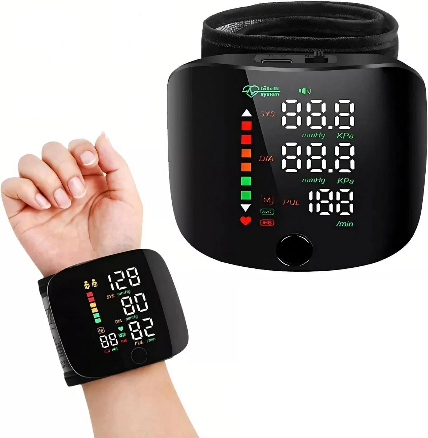 Automatic Wrist Blood Pressure Monitor | Digital BP & Pulse Monitor