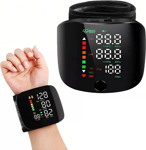 Automatic Wrist Blood Pressure Monitor | Digital BP & Pulse Monitor