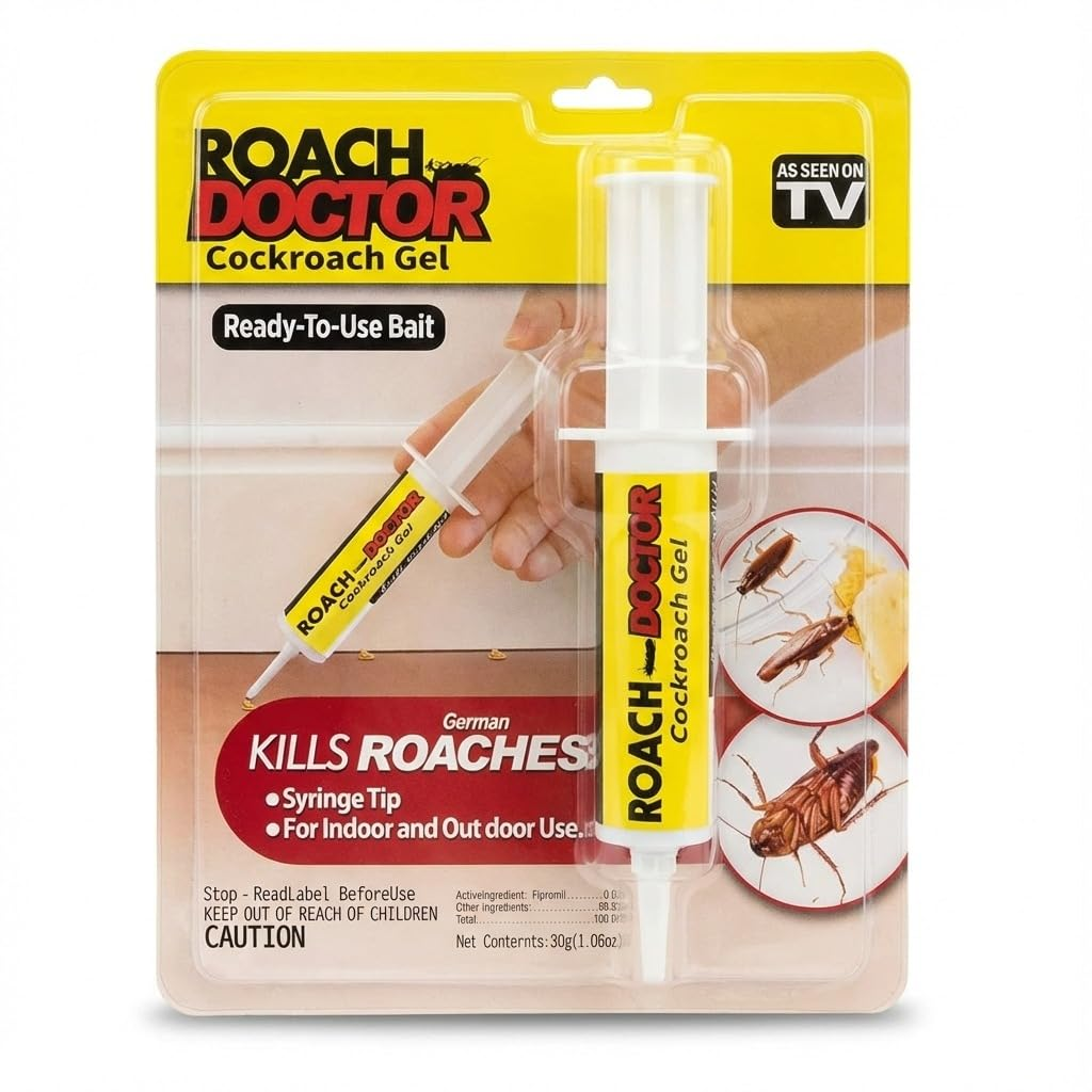 Cockroach Gel Bait with Syringe Tip | Precision Roach Control Gel