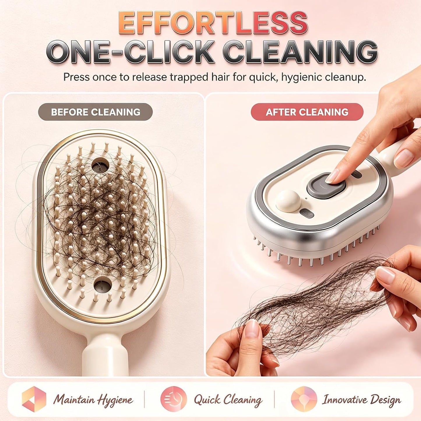Steam Brush | Rechargeable Detangling Tool with Oil