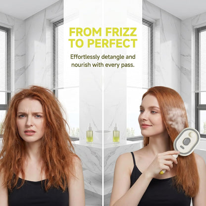 Steam Brush | Rechargeable Detangling Tool with Oil