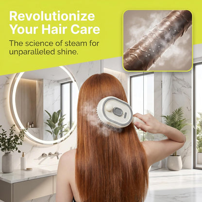 Steam Brush | Rechargeable Detangling Tool with Oil